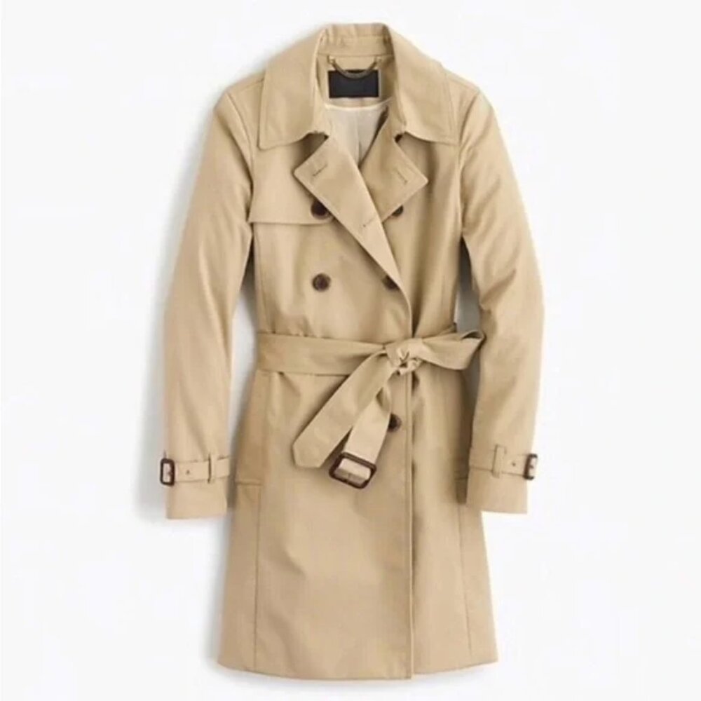 J. Crew Icon Trench Coat in Light Khaki